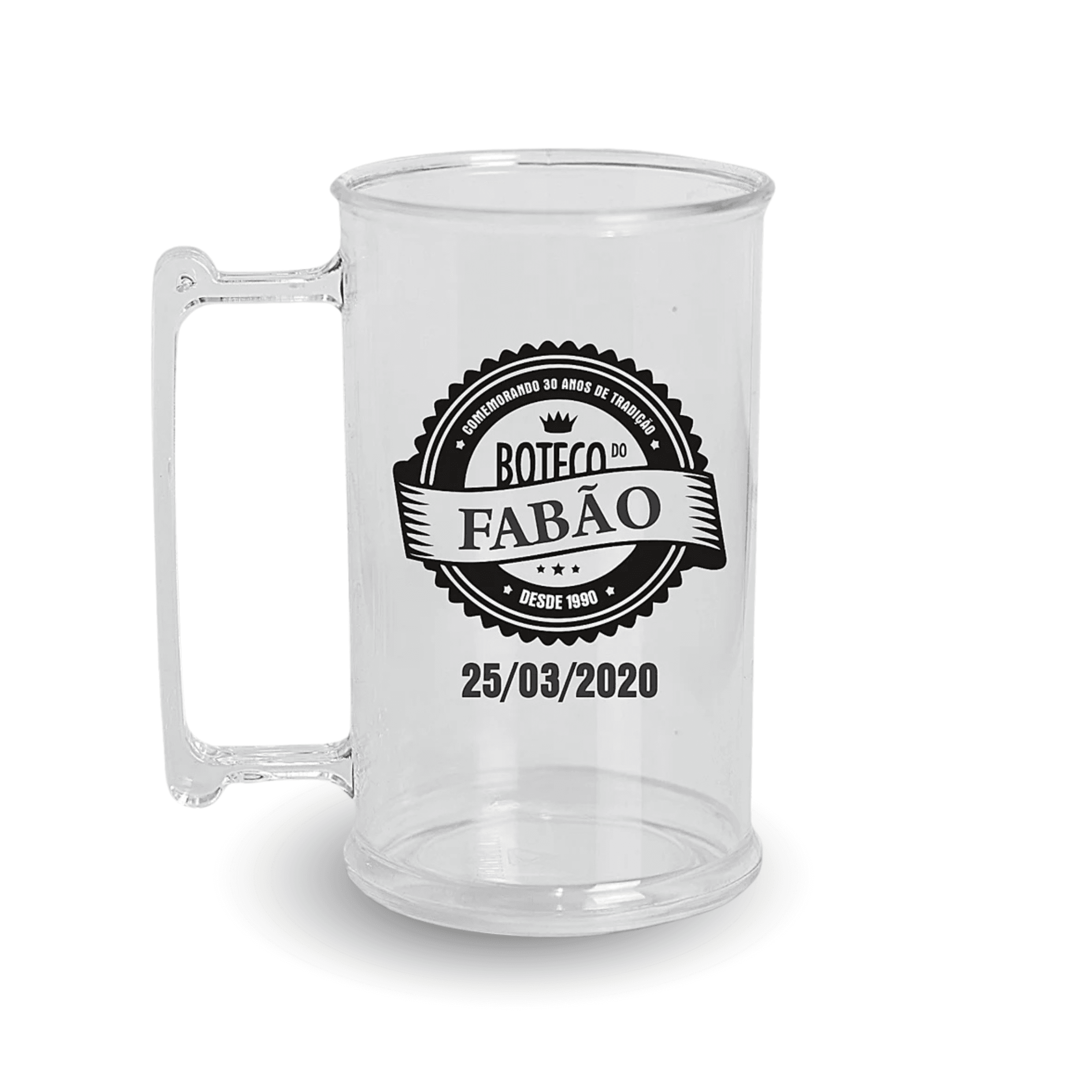 Caneca de acrílico