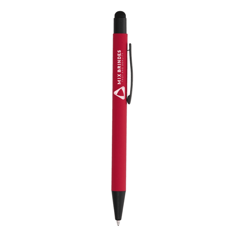 Caneta Metal Touch Emborrachada
