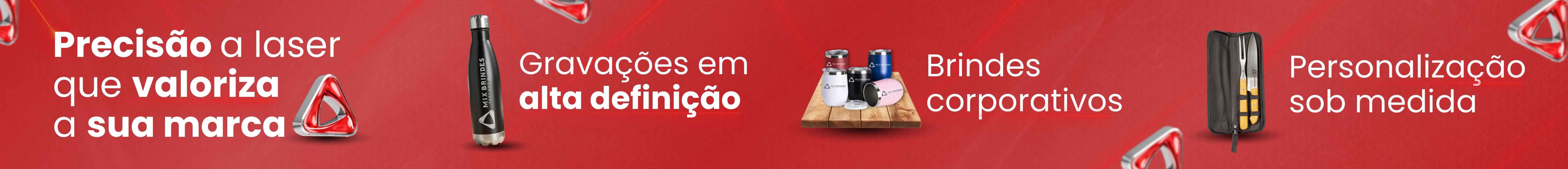 Precisão a laser que valoriza a sua marca - Gravações em alta definição - Brindes corporativos - Personalização sob medida